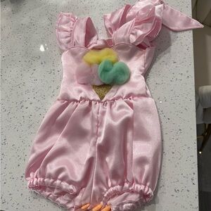 Pink Baby Romper with Ice Cream Design